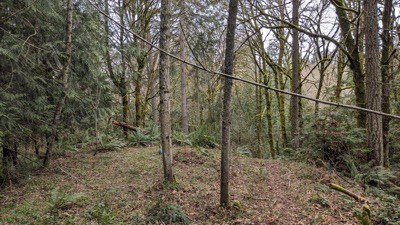 One of two flat, local elevation maxima.